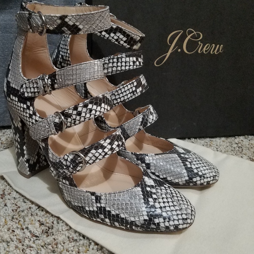 J.Crew multi-strap pumps size 8 1/2